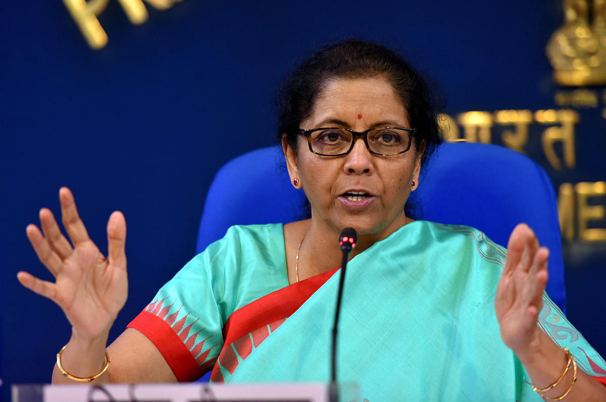 Sitharaman is likely to present her second Budget for the Modi 2.0 government in Parliament on February 1. Photo/PTI