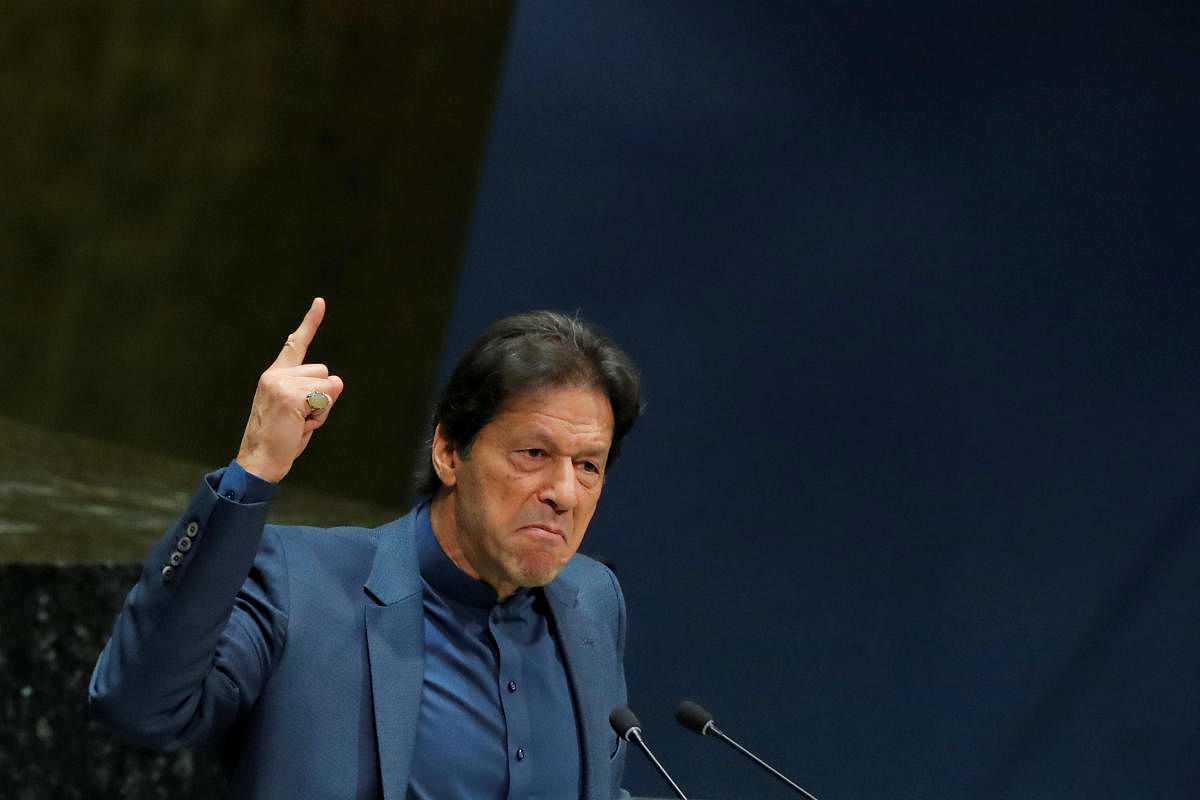 Prime Minister Imran Khan in his message affirmed that the militant mindset would not be allowed to take over the country. Photo/REUTERS
