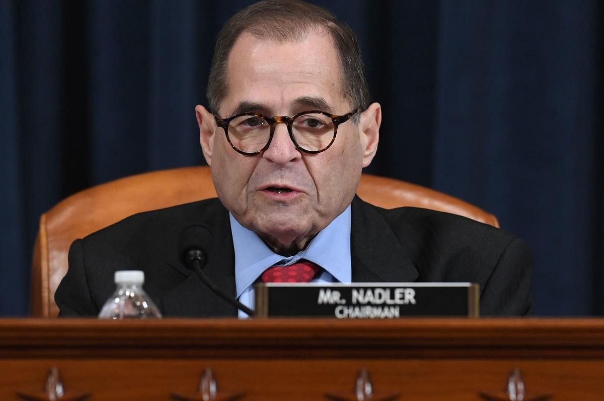 "This president conspired -- sought foreign interference in the 2016 election," Representative Jerry Nadler said, referring to Russian meddling. "He is openly seeking foreign interference in the 2020 election" by asking Ukraine to investigate Trump's Democratic rivals. Photo/AFP