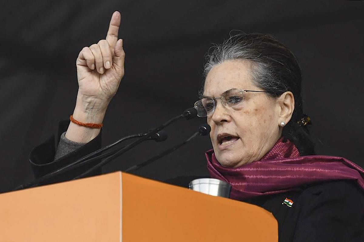  Congress President Sonia Gandhi (PTI Photo)