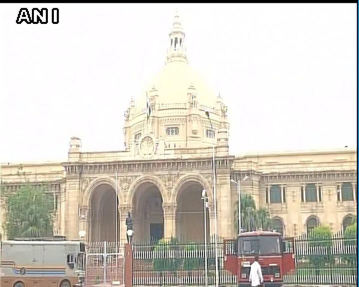 The opening day of the Winter Session of the Uttar Pradesh legislature got off to a stormy start, with the opposition forcing adjournment of the Assembly minutes after it met for the day on Tuesday. Photo (Twitter/@ANINewsUP)