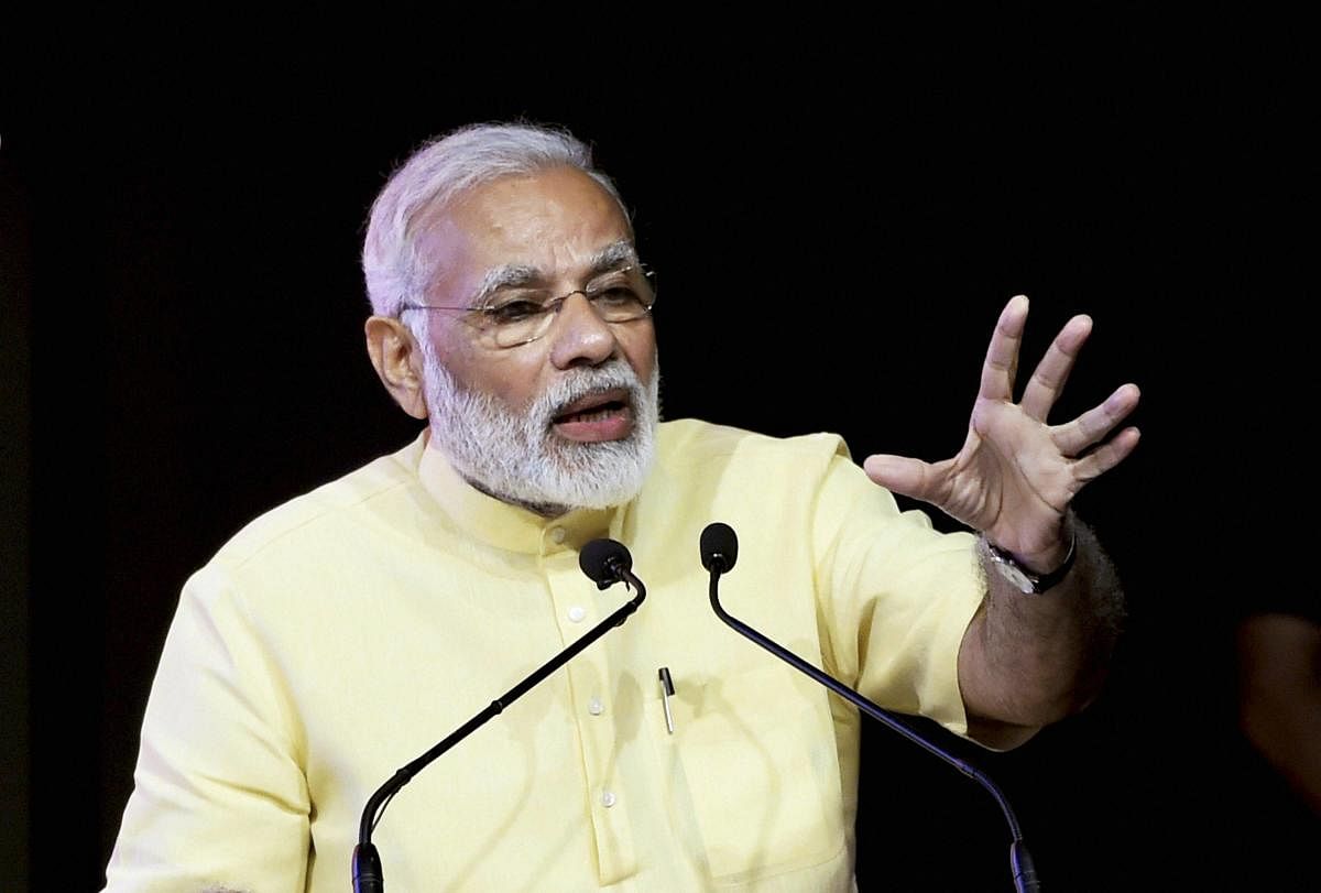 "Through the years, he enthralled audiences with outstanding performances. His work will be remembered for years to come. Anguished by his demise," Modi wrote on Twitter. Photo/PTI