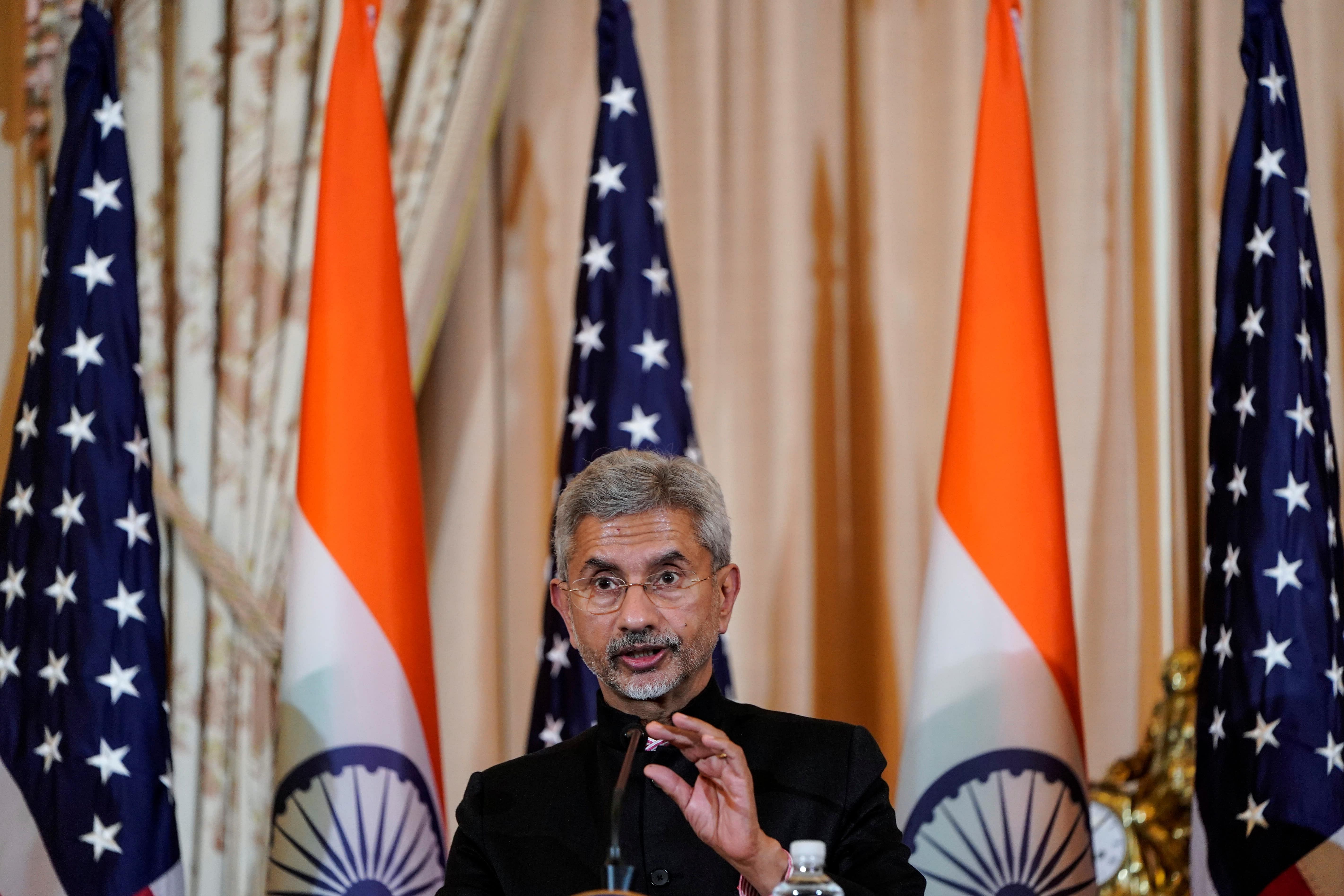 Indian Minister of External Affairs Subrahmanyam Jaishankar speaks to the media after the 2019 U.S.-India 2+2 Ministerial Dialogue at the State Department in Washington, U.S., December 18, 2019. (Reuters Photo)