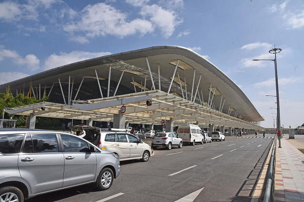 Kempegowda International Airport (KIA) in Devanahalli, Bengaluru on Sunday. (Photo: S K Dinesh)