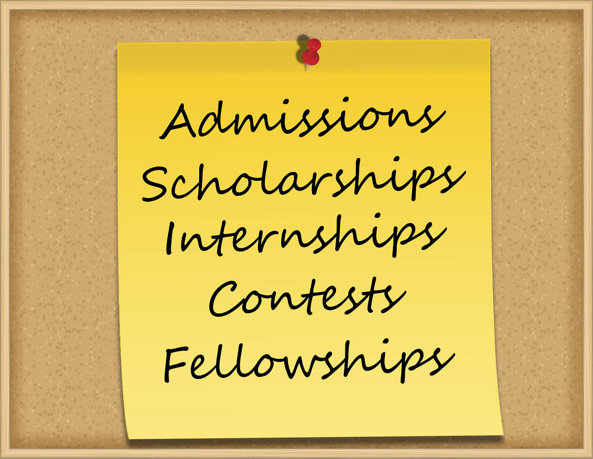 Admissions, Scholarships, Internships, Contests, Fellowships