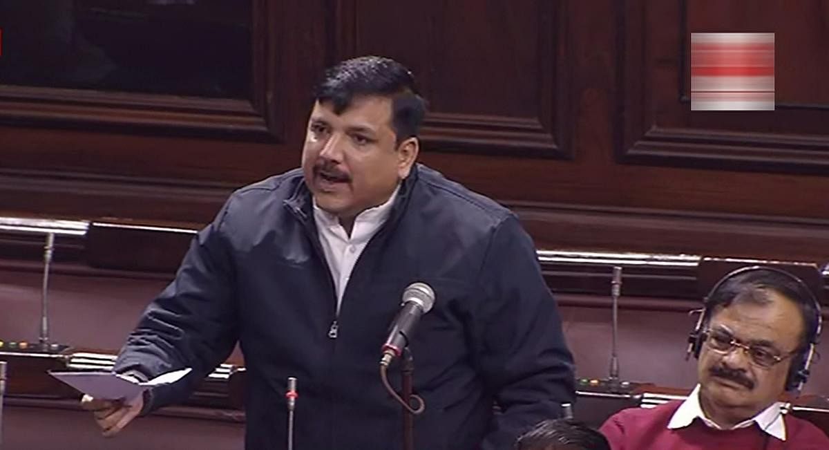 Aam Aadmi Party (AAP) leader Sanjay Singh. (PTI Photo)