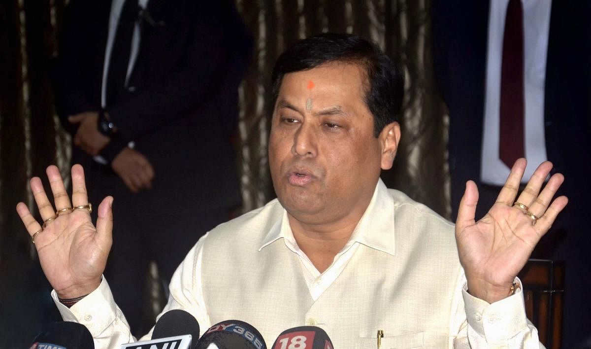 Assam Chief Minister Sarbananda Sonowal. (PTI Photo)