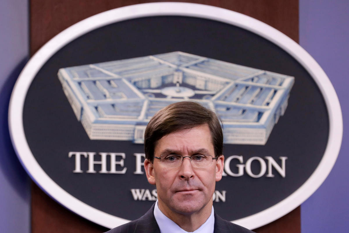 U.S. Defense Secretary Mark Esper. (Reuters file photo)