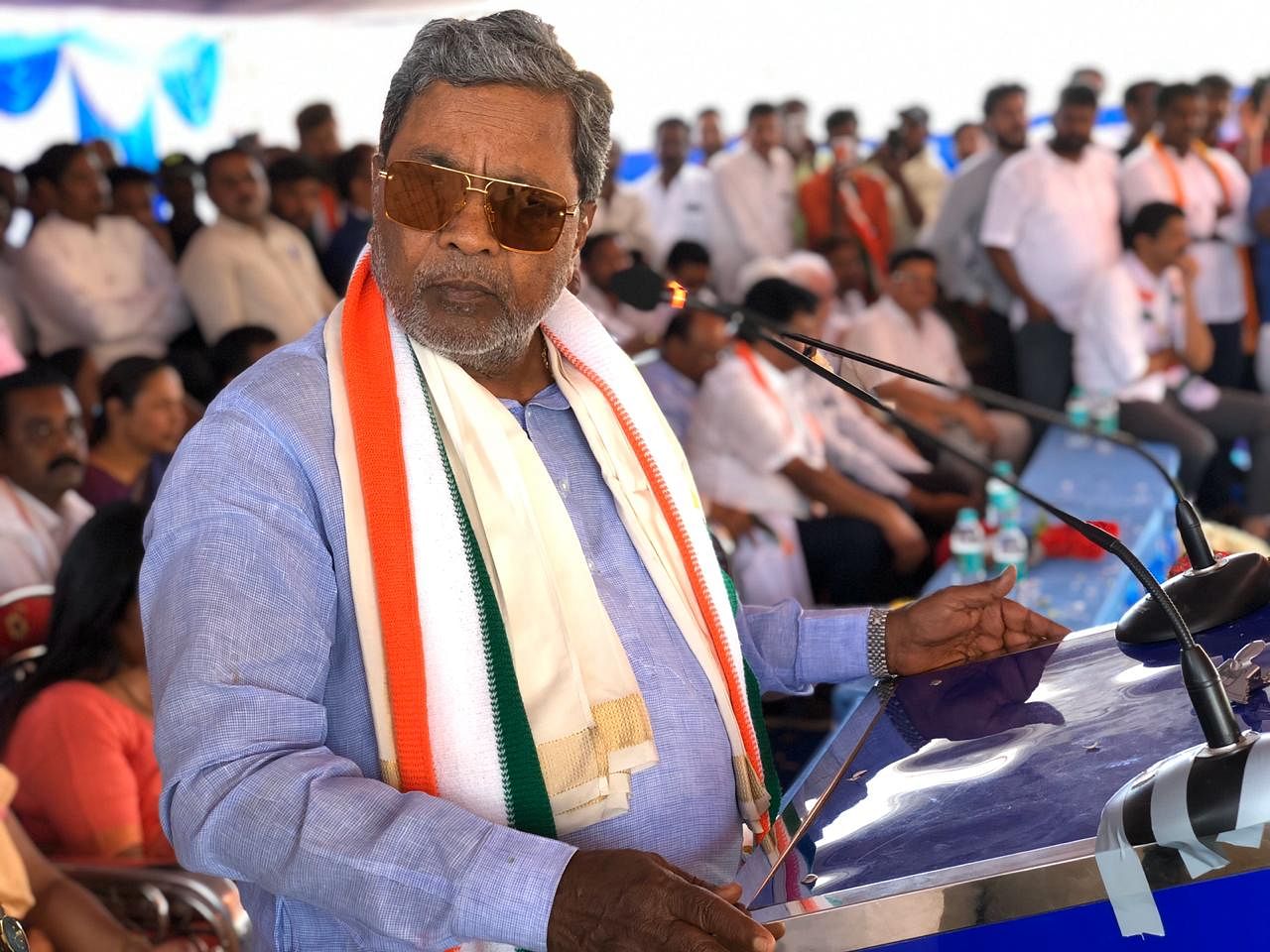 “A Leader of the Opposition is the shadow chief minister. What’s my responsibility? Two people died in police firing and I wanted to console their families and also get details on the incident. I wasn’t going there to destroy peace,” he said. Photo/Twitter (@siddaramaiah)