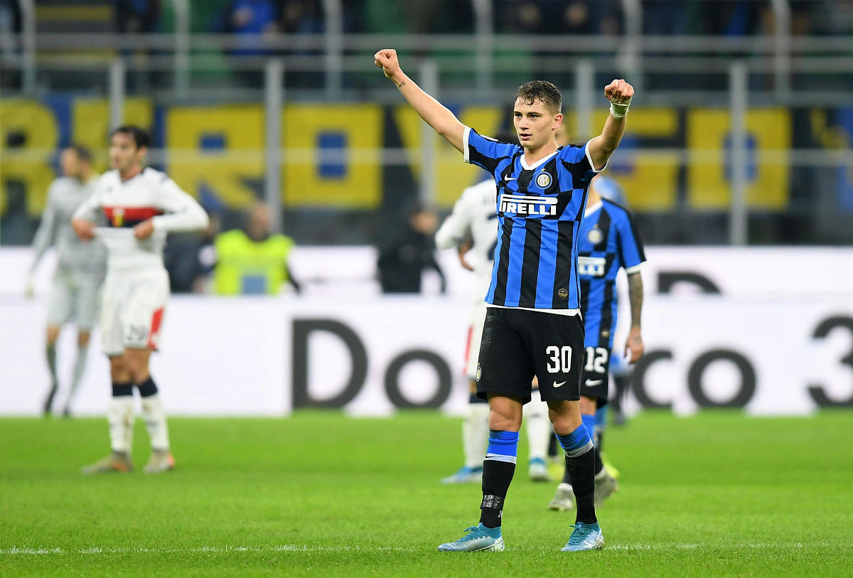 Inter Milan's Sebastiano Esposito. (Reuters Photo)