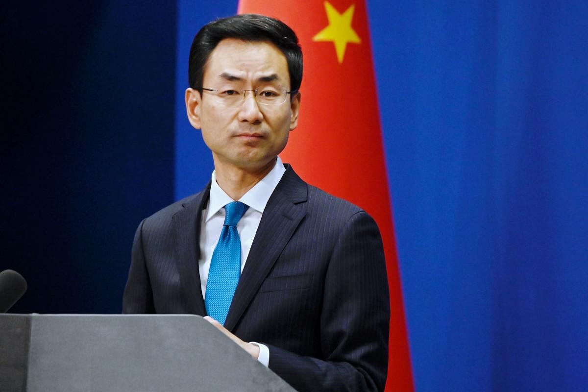 China’s Ministry of Foreign Affairs spokesman Geng Shuang (AFP Photo)