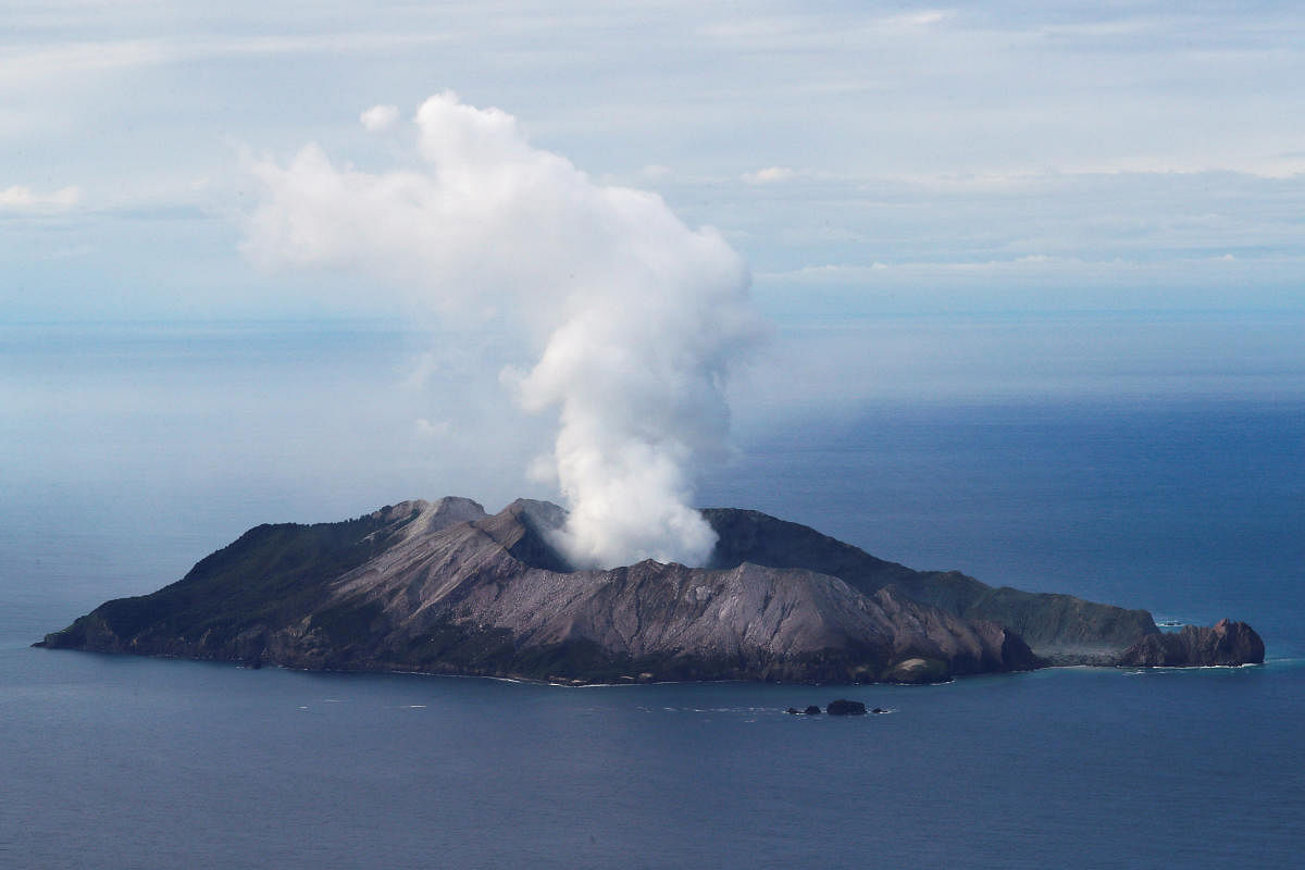 An aerial view of the Whakaari, also known as White Island volcano. (Reuters file photo)