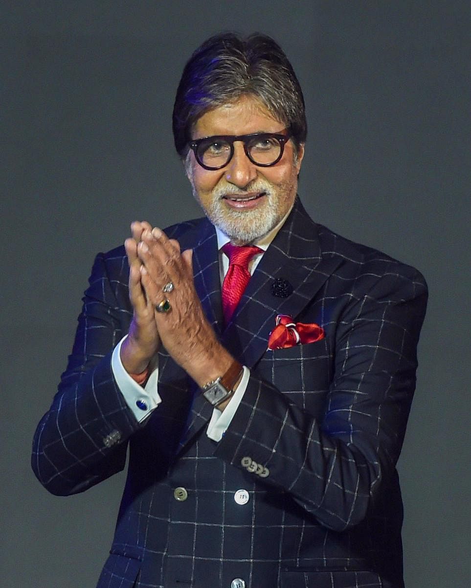 Bollywood actor Amitabh Bachchan in Mumbai. (PTI Photo)