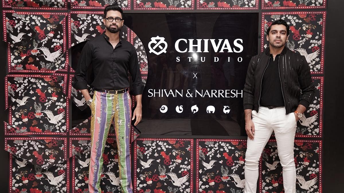 Designers Shivan and Narresh at the Chivas Studio.