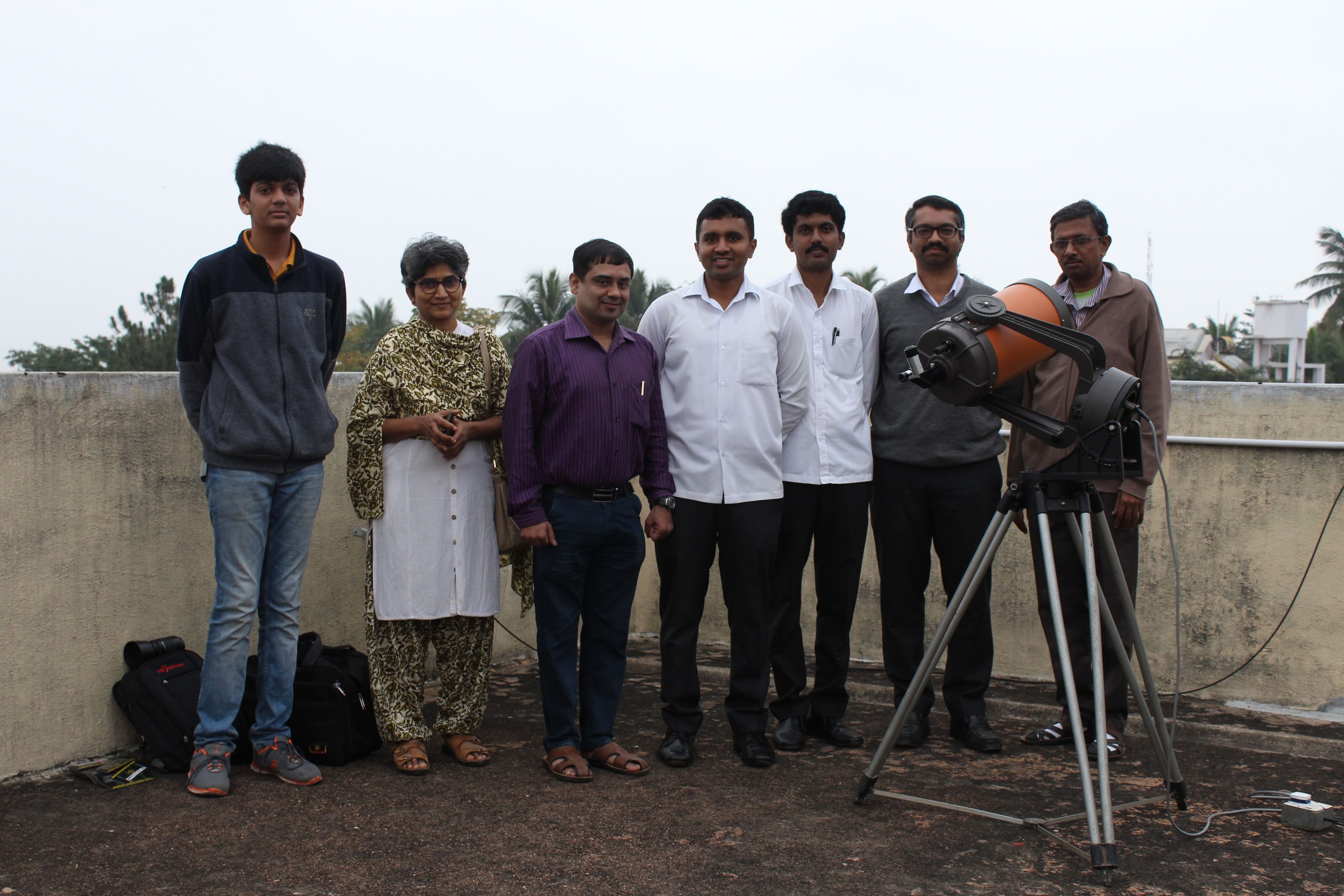 Observational astronomer S A Mohan Krishna, who was at the observatory in Ramakrishna Vidyashala, said, the eclipse was visible from 8.15 am to 8.55 am only. DH Photo