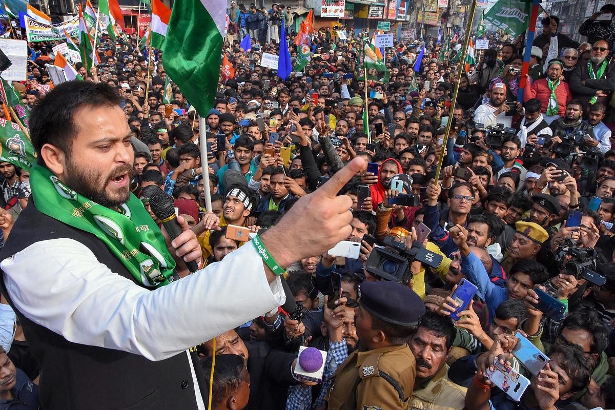 He also aimed a jibe at Bihar Chief Minister and JD(U) national president Nitish Kumar over his many volt-faces in the recent past, saying Jharkhand has witnessed political instability since its inception because on most occasions, unlike the present one, people have given a fractured mandate. Photo/PTI