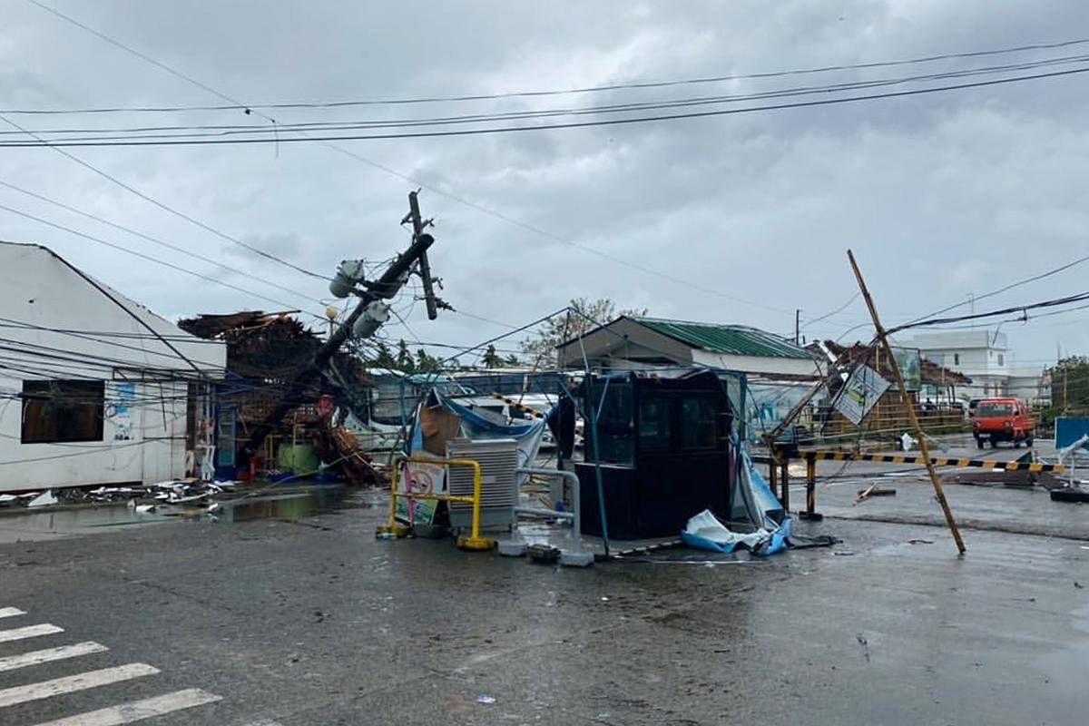 At least 16 people were killed in villages and towns in the Visayas, the central third of the Philippines, according to disaster agency officials. Photo/AFP