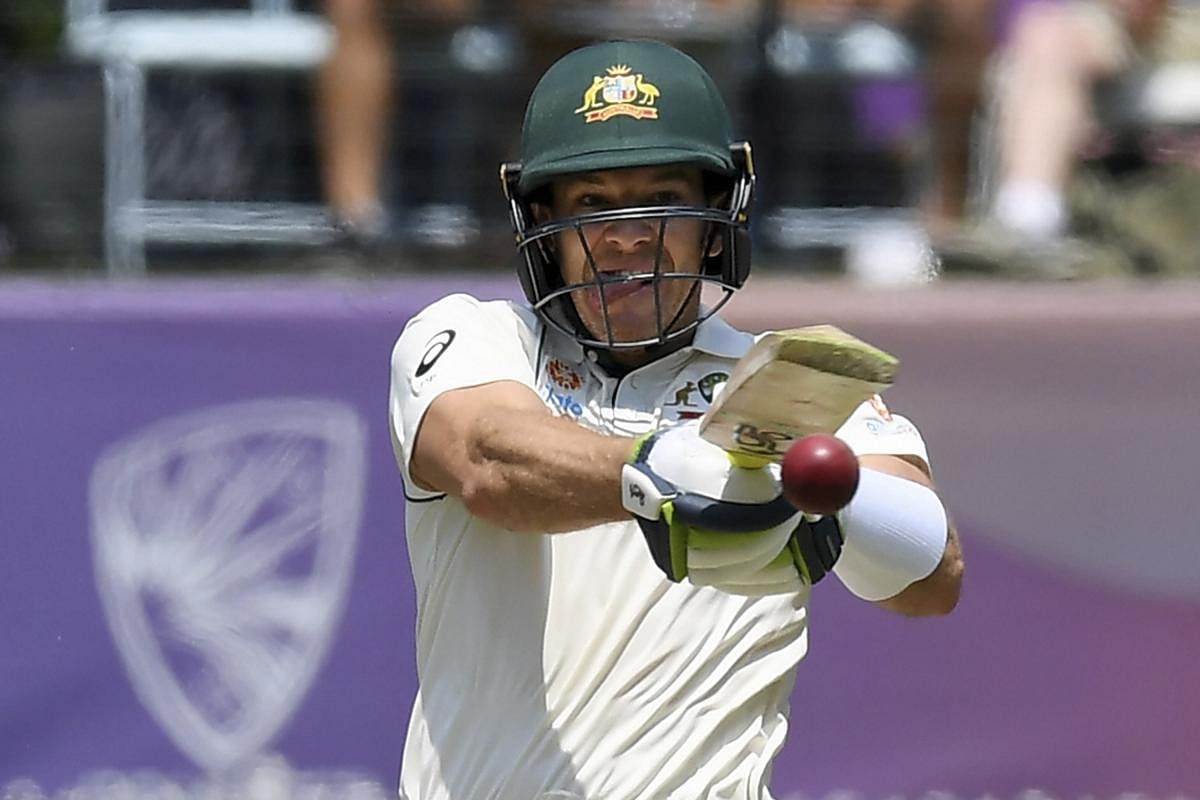 Australia's Tim Paine bats against New Zealand during play in their cricket test match in Melbourne, Australia. (AP/PTI Photo)
