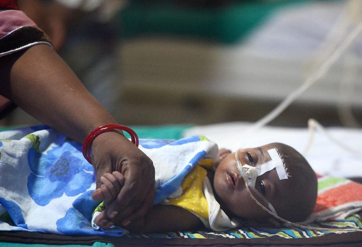 A total of 940 infants died at Kota's J K Lon Hospital this year. Representative image/AFP