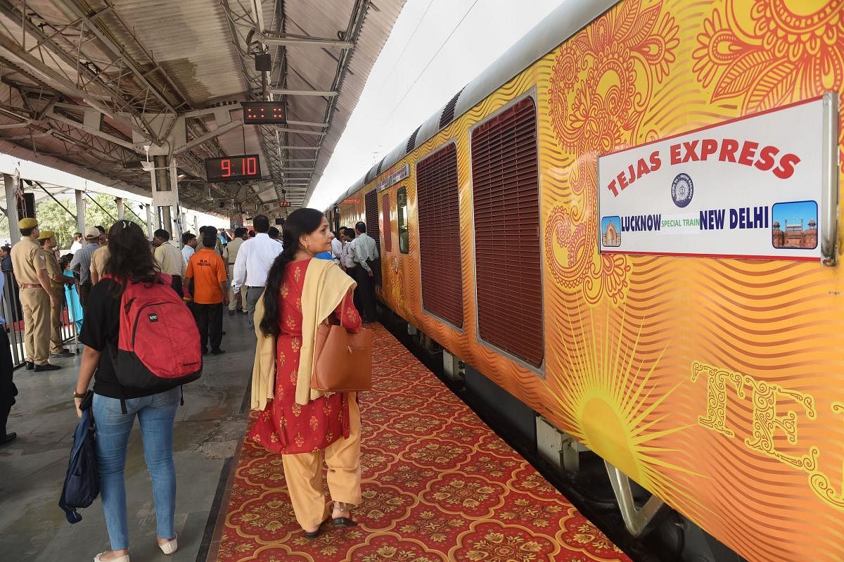 The first such private train is operational on the Delhi-Lucknow route. PTI file photo