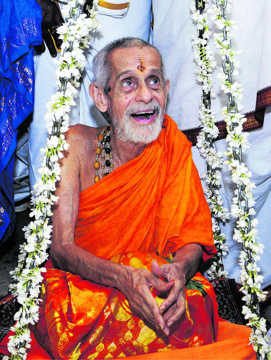  Pejawar Math Seer Vishwesha Theertha Swami (DH Photo)