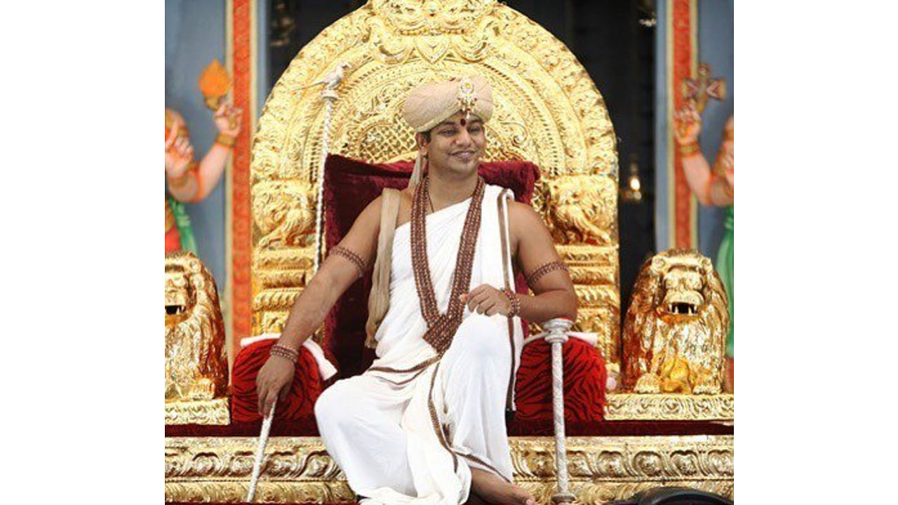Nithyananda is currently absconding and according to various reports, he has urged the UN  to declare an island he owns near Ecuador as a Hindu island nation 'Kailaasa'. (Twitter Image/@SriNithyananda)