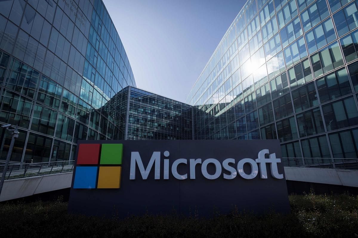 The US technology giant said on Monday that a federal court allowed it to take control of 50 domains operated by a group dubbed Thallium, which tricked online users by fraudulently using Microsoft brands and trademarks. Photo/AFP
