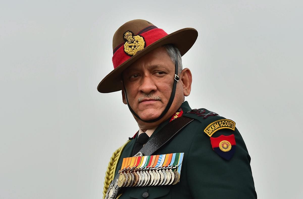 Outgoing Army Chief Gen Bipin Rawat. (PTI file photo)