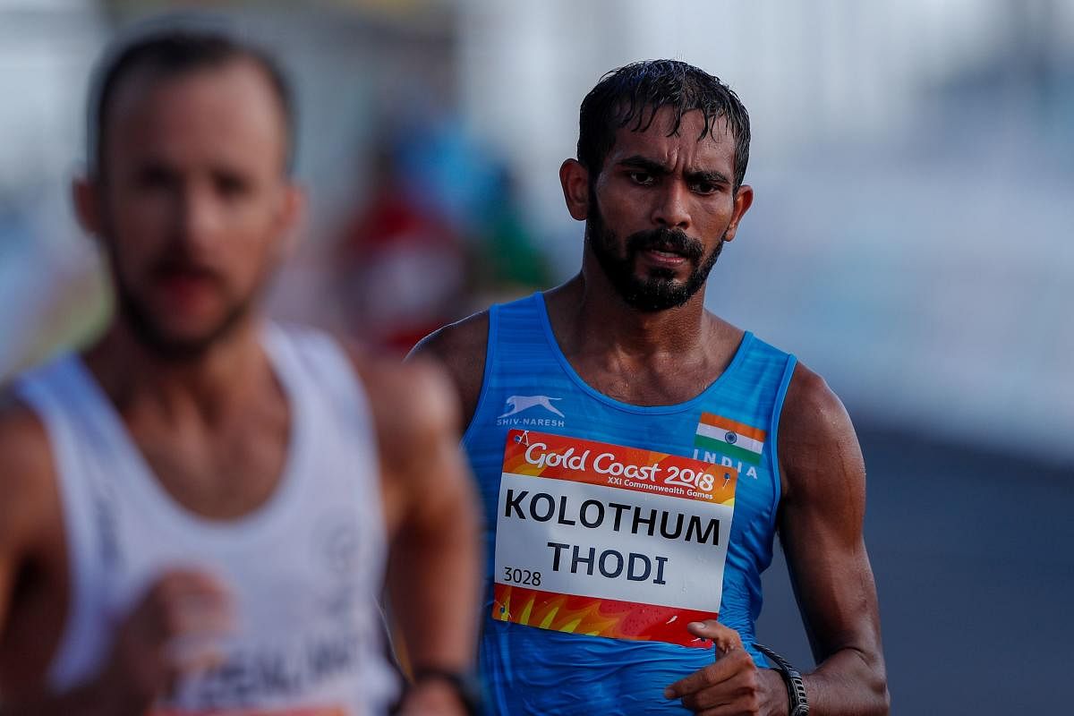  K T Irfan on Sunday became the first Indian athlete to qualify for the 2020 Tokyo Olympics. AFP FILE PHOTO 