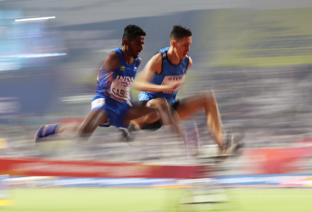 Avinash, a farmer's son from Mandwa village in Maharashtra, clocked 8 minute 21.37 seconds to breach the Olympics qualifying standard of 8:22.00 seconds while finishing 13th in the men's 3000m steeplechase final on Friday night. Photo/Reuters