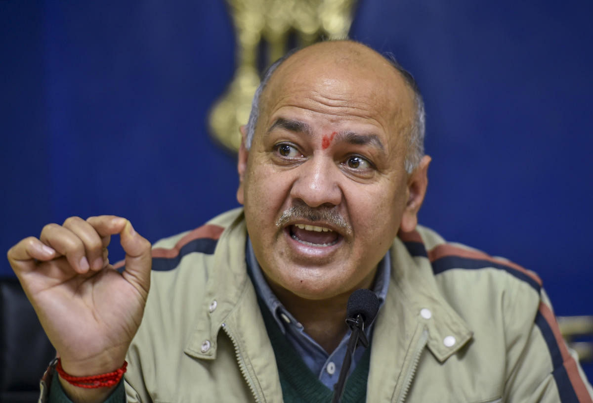 Sisodia also accused the BJP of trying to distract people from real issues ahead of Delhi Assembly election. (PTI Photo)
