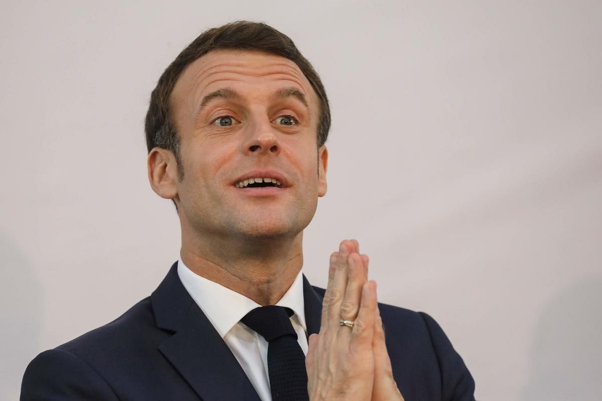 "The United Kingdom's departure from the European Union is a test for our country," said French President Emmanuel Macron. Photo/AFP