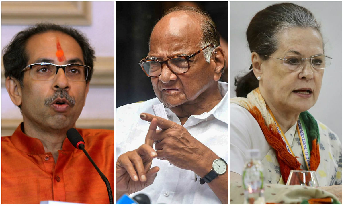 The three parties -  Shiv Sena, NCP and Congress - are also facing problems from senior leaders who are not included in the council-of-ministers. (PTI Photos)