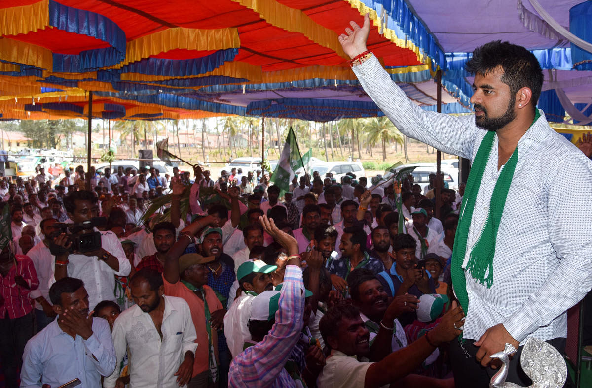 First-time MP from Hassan Prajwal Revanna was present only for 22 of the 57 days. Photo: B H Shivakumar