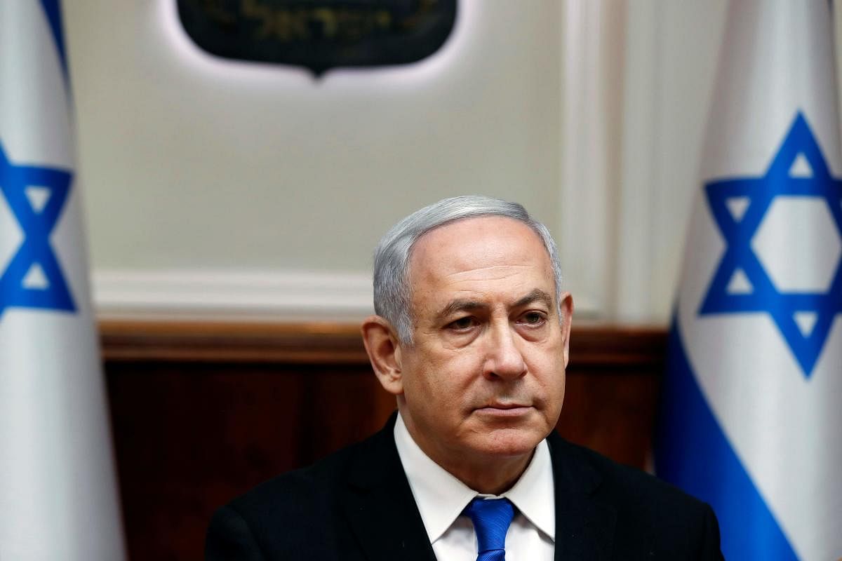 Netanyahu was indicted in November on charges of accepting bribes, fraud and breach of trust. AFP file photo