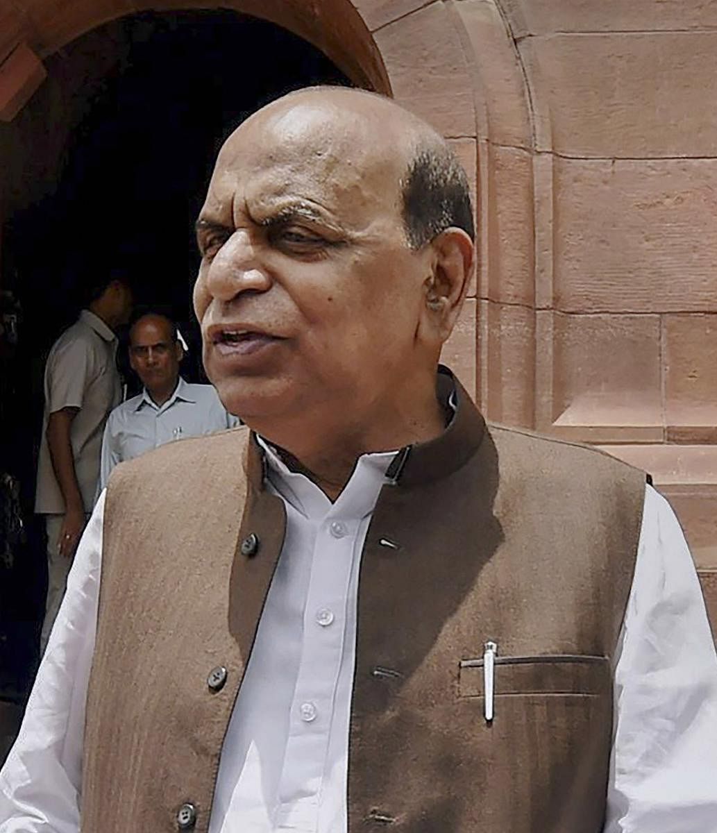 In this July 2016 file photo, senior NCP leader &amp; former MP, DP Tripathi at Parliament house in New Delhi. Tripathi passed away on Thursday, Jan. 2 , 2020 after a prolonged period of illness. (PTI Photo)