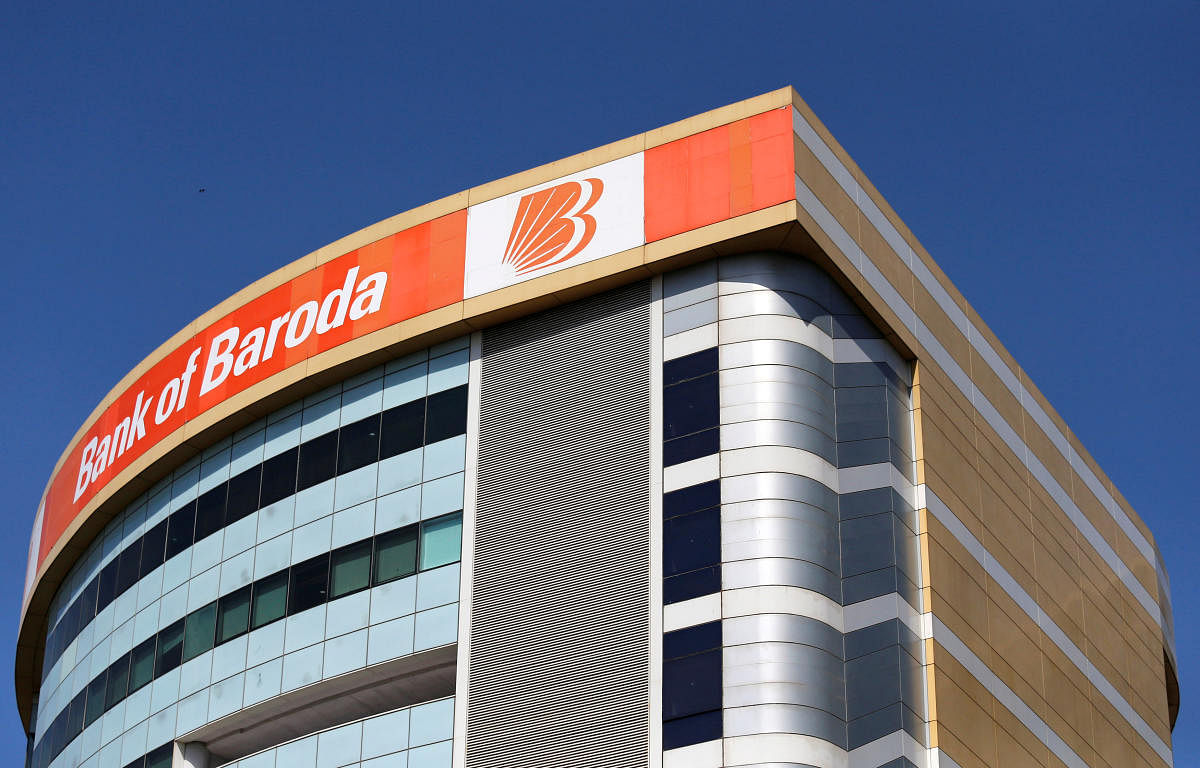 Bank of Baroda headquarters is pictured in Mumbai. (Reuters Photo)