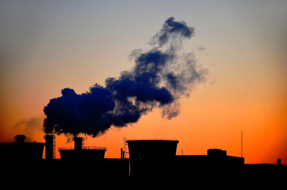 Pollution, Wind, Greenhouse Gas, Smog, Factory. (iStockPhotos)