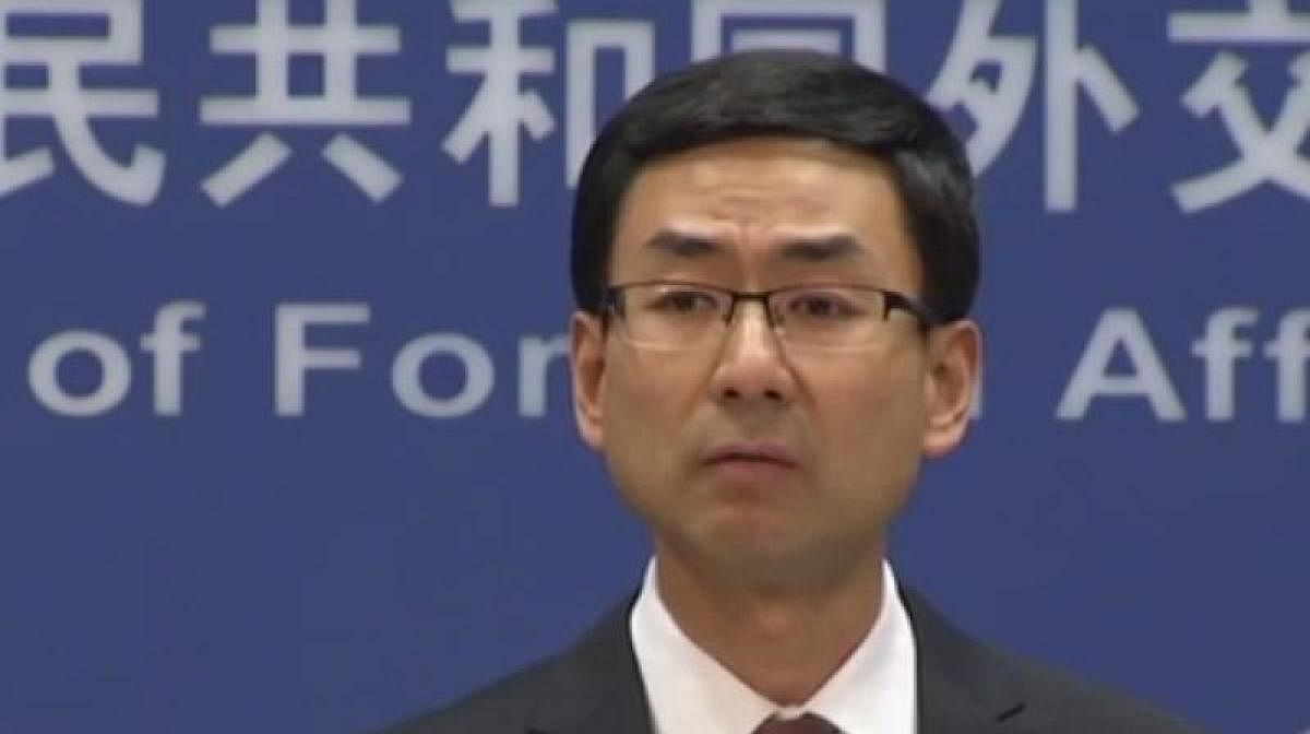 Chinese foreign ministry spokesman Geng Shuang. (DH Photo)