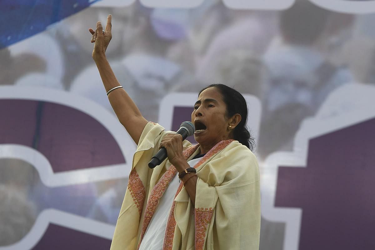 Chief minister of West Bengal state and leader of the Trinamool Congress (TMC) Mamata Banerjee. (Credit: AFP)