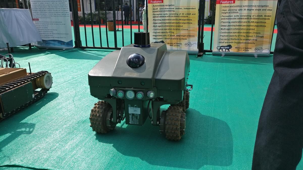 The ‘Sentry’ robot built by DRDO’s CAIR lab.