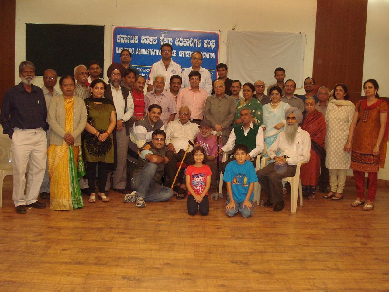 The RMIM Meet in December 2011. Lyricist Naqsh Lyallpuri (seated in centre, with stick) was the chief guest.