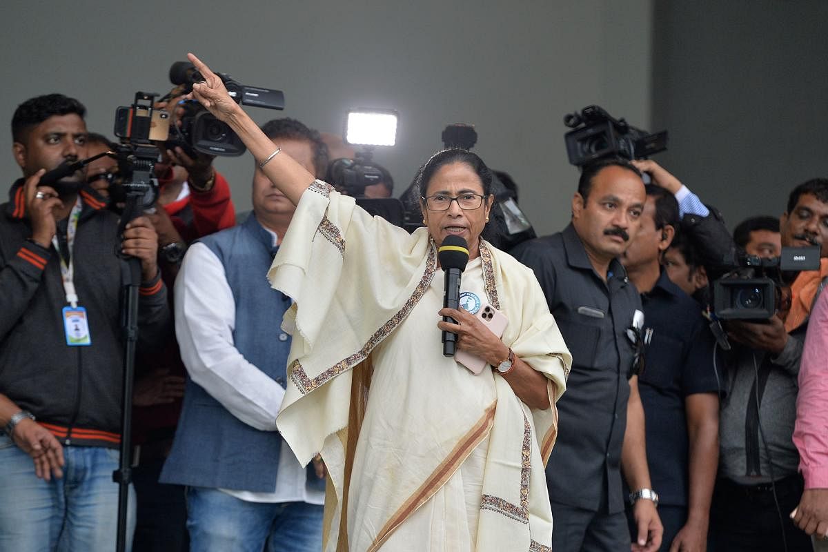 Chief minister of West Bengal state and leader of the Trinamool Congress (TMC) Mamata Banerjee. (AFP photo)