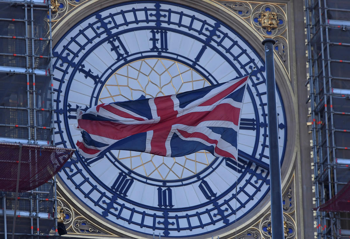 A face of the Big Ben clock tower is seen at The Houses of Parliament in London. Reuters file photo