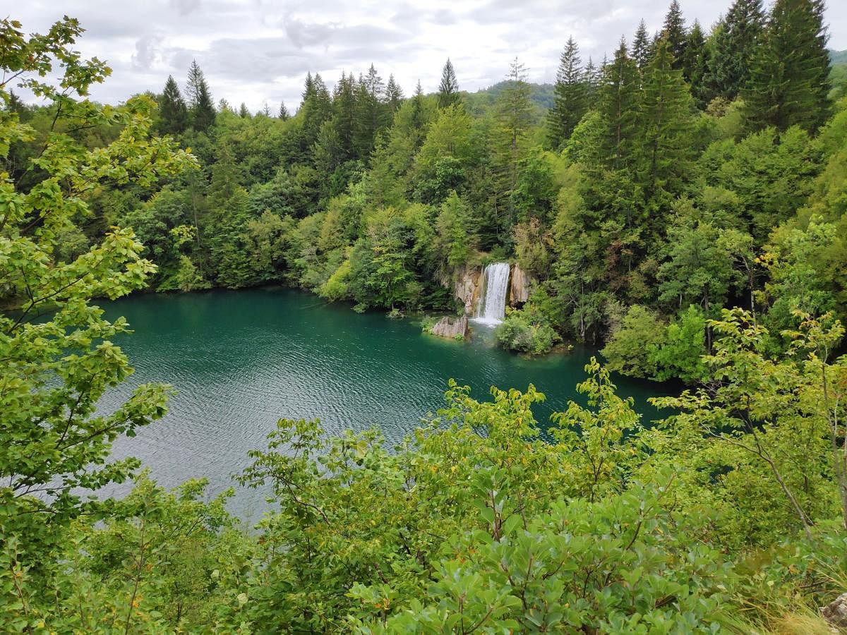 Sights while hiking in Plitvice National Park in Croatia - the longest trail is over 18km and takes around 8 hours to hike.