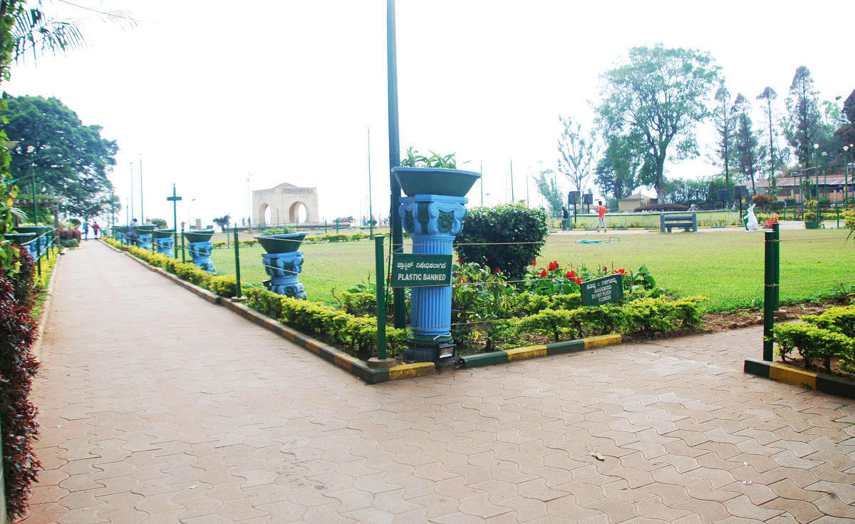 The Raja Seat in Madikeri.