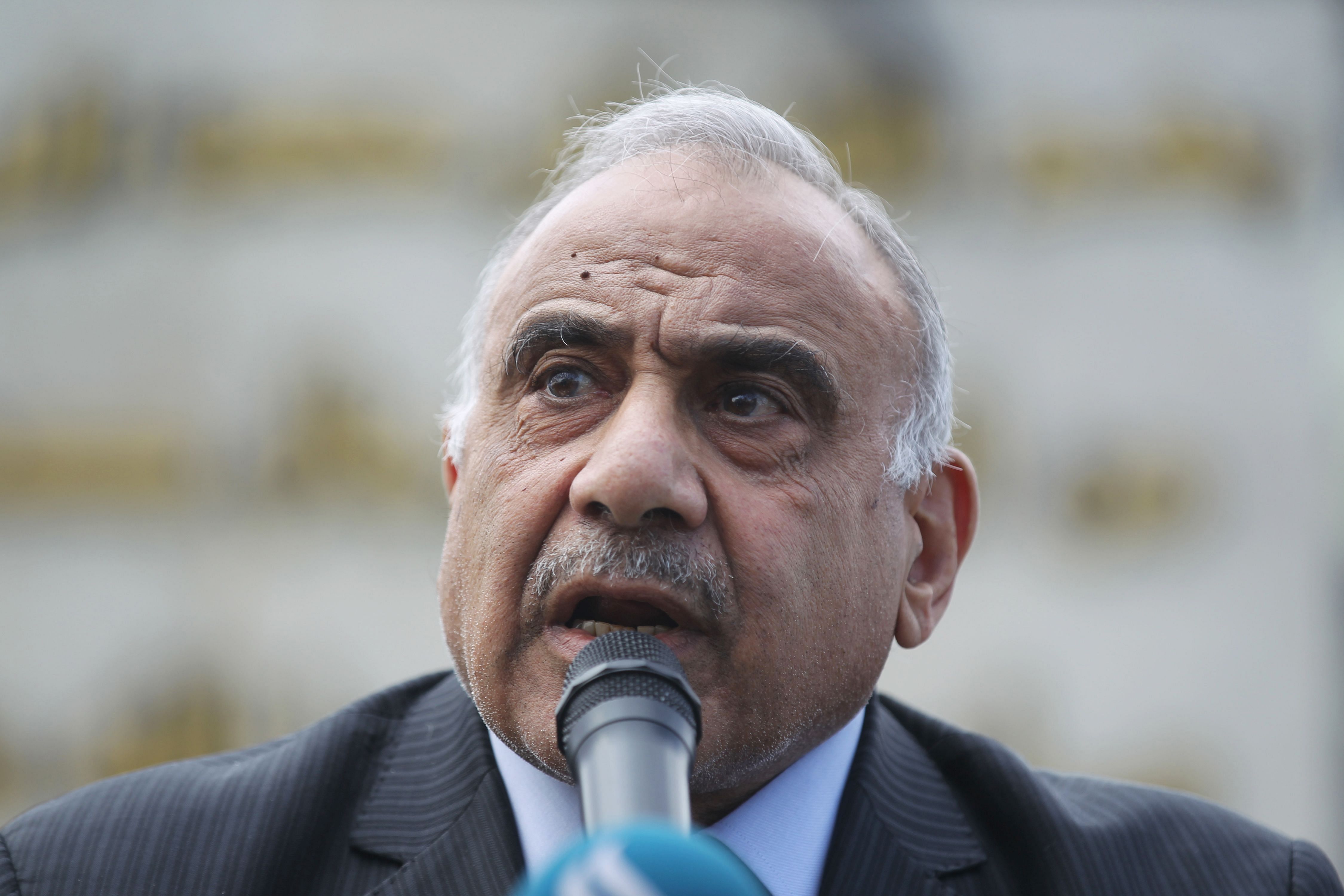 Iraq's caretaker prime minister Adel Abdel Mahdi. (AFP Photo)