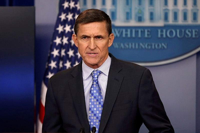  Then national security adviser General Michael Flynn delivers a statement daily briefing at the White House in Washington. (Reuters Photo)