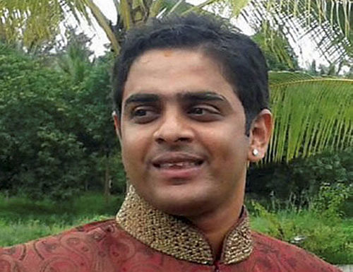 Days after securing an anticipatory bail, Railway Minister D V Sadananda Gowda's son Karthik Gowda today appeared before police who questioned him in connection with a complaint of alleged rape, kidnap and cheating of a Kannada actress. PTI file photo