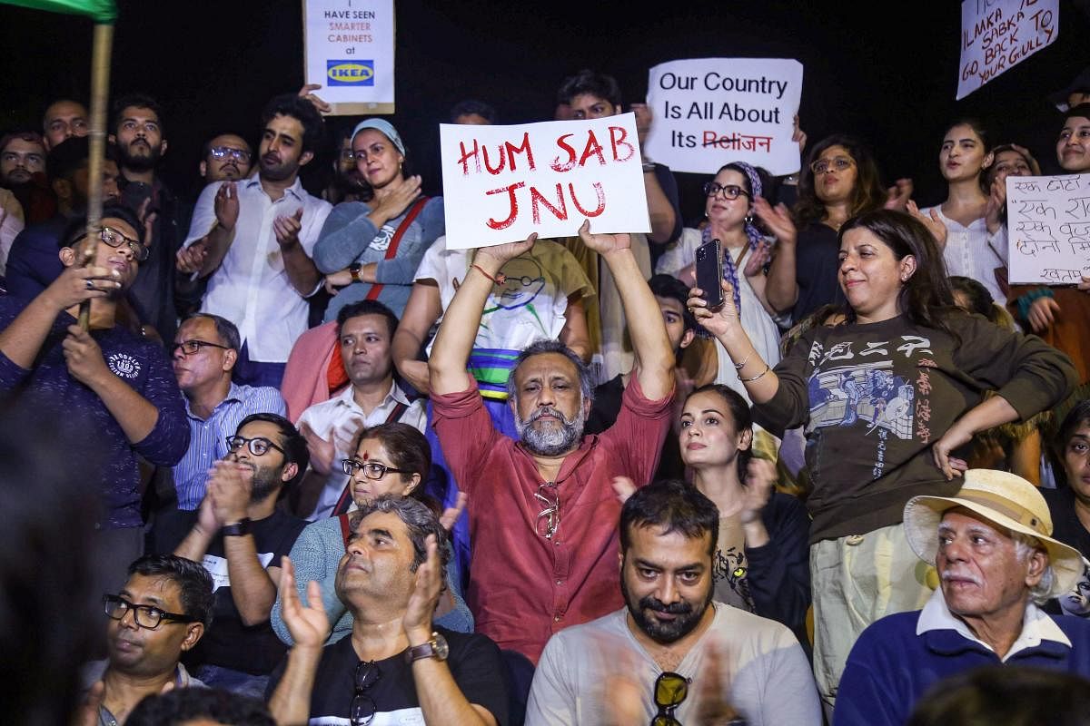 Pointing out how students have been at the forefront of the protests against the amended Citizenship Act, Kashyap said students across India woke up the country and he takes inspiration from them. (PTI Photo)